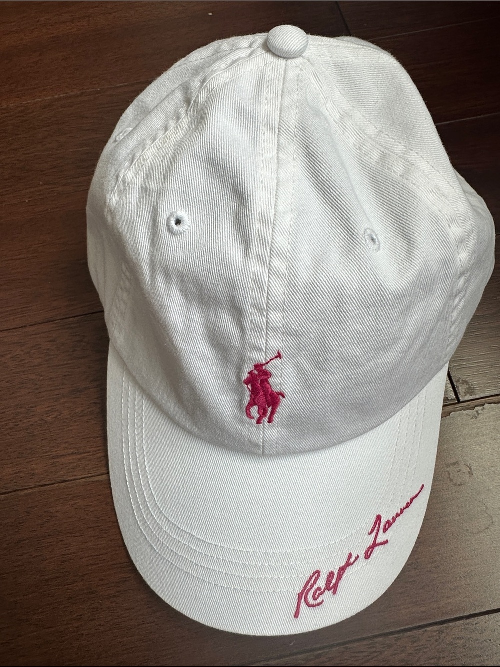 Ralph Lauren Polo Unisex US Open 2026 White with Pink Pony Logo & signature Hat